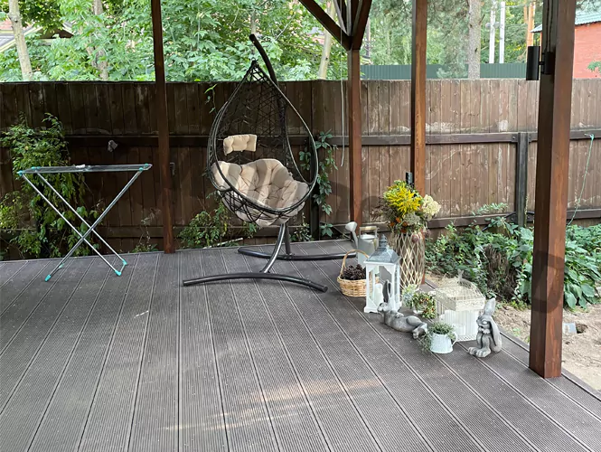 Открытая терраса из ДПК